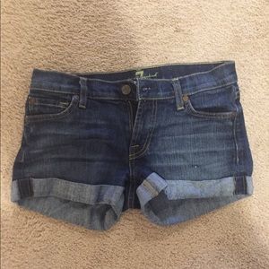 7 for all man kind jean shorts